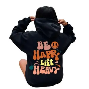 Happy Lift Heavy Hoodie - Women'S Weightlifting Fitness Shirt For Gym Lovers
