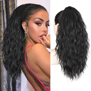 20 Inch Claw Ponytail Extension Long Curly Wavy Clip in Ponytail Hair Extensions for Women Synthetic Hairpiece for Daily Party Use