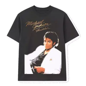 Micheal Jackson Thriller Vintage Shirt Cotton Fabric Crew Neck Short Sleeve Vintage Streetwear Trendy Top For Men For Women