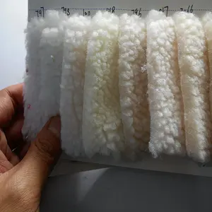 All-cotton warm and comfortable fleece, non-elastic single-sided lamb wool knitted fabric, integrated material for autumn and winter