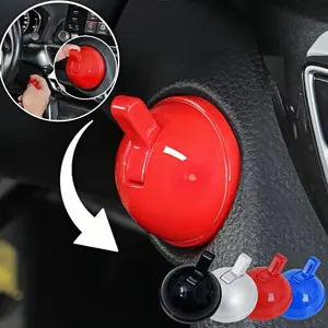 Car Start Button Cover, 1 Count Car One Key Start Lever Cover, Easy To Install Car Plastic Button Cover, Car Interior Decoration Accessories