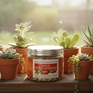 Universal Granular Boron Calcium Magnesium Fertilizer for Plants 200g, Nutrient-Dense Slow-Release Water-Soluble Trace Elements for Fruits Vegetables and Agricultural Use, Easy Application with Long-Lasting Effect