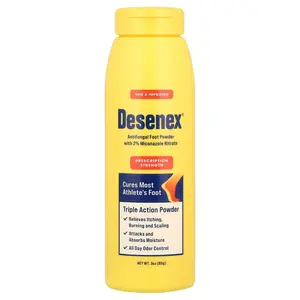 Desenex Antifungal Foot Powder, Triple Action, 3 oz (85 g) | HSA/FSA Eligible Desenex Antifungal Foot Powder, Triple Action, 3 oz (85 g) | HSA/FSA Eligible