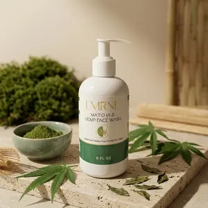 Matcha & Hemp Face Cleanser for Deep Clean, Oil Control & Clear Skin