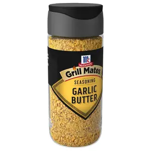 McCormick Grill Mates Garlic Butter Spice Seasoning, 3.1 oz - Meat-Enhancing Flavor, Cupboard-Staple Seasonings Flavor Blend for Grilling