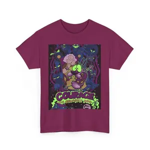 Retro Courage the Cowardly Dog T-Shirt, Nostalgia 2D Print T-Shirt, Cartoon Network Shirt, Gifts for Cartoon Fans #AdventureTime #CartoonNetwork #NostalgiaCore #ToonVerse #Courage #CowardlyDog #GraphicTee #StreetwearUS