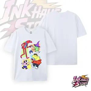 Smiling Friends: A Hero's Joyful Mission--Short-sleeved cotton unisex casual T-shirt