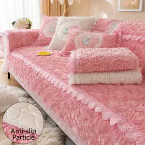 Solid Color Sofa Cover, 1 Count Soft Comfortable Sofa Slipcover, Sofa Protector for Home Living Room Bedroom Hotel Dormitory Decor