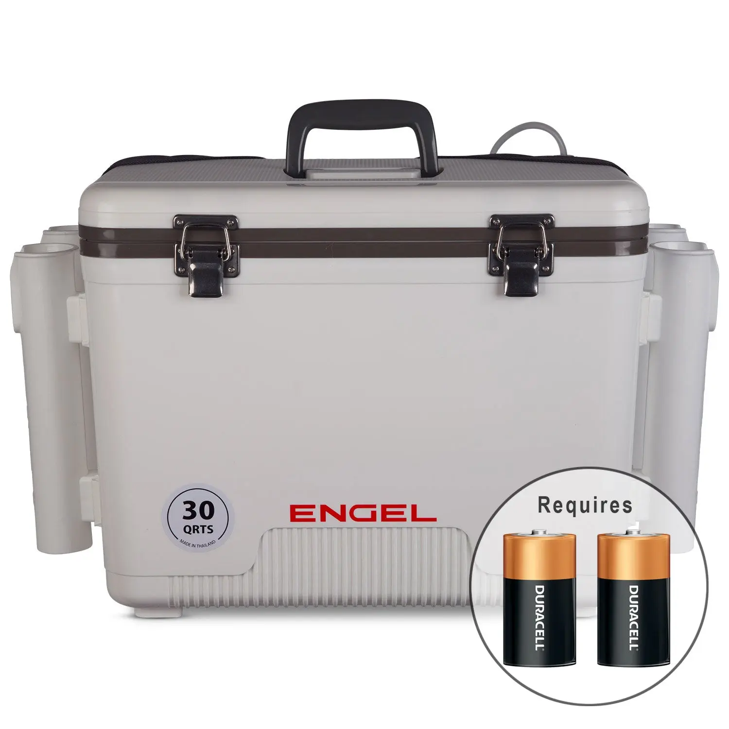Original 30 Quart Live Bait Drybox/Cooler with Rod Holders