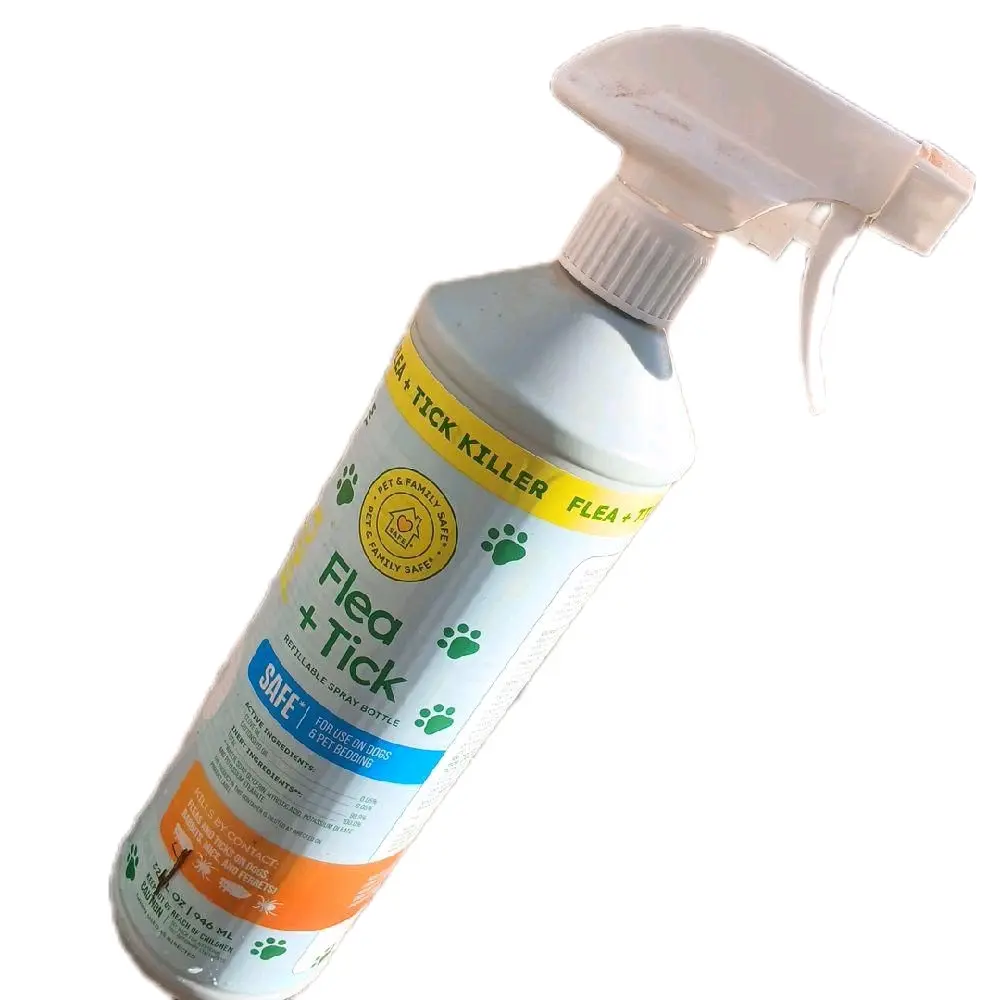 BugMD Flea & Tick Concentrate (3.7 oz, 2-Pack) – Plant-Based Formula for Pet Areas, Safe for Use Around Dogs