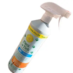 BugMD Flea & Tick Concentrate (3.7 oz, 2-Pack) – Plant-Based Formula for Pet Areas, Safe for Use Around Dogs