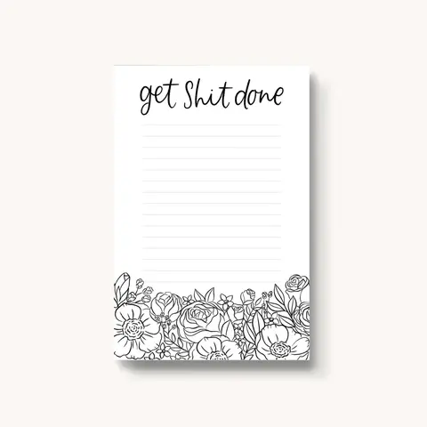 Elyse Breanne Design Sticky Notes Set, 4x6 Inches 60lb Paper, 3M Post-it Brand Adhesive Backing, Full Color Printed Patterns, 50 Sheets Office Supplies for Office Use