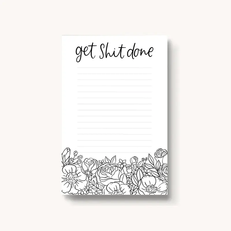 Elyse Breanne Design Sticky Notes Set, 4x6 Inches 60lb Paper, 3M Post-it Brand Adhesive Backing, Full Color Printed Patterns, 50 Sheets Office Supplies for Office Use