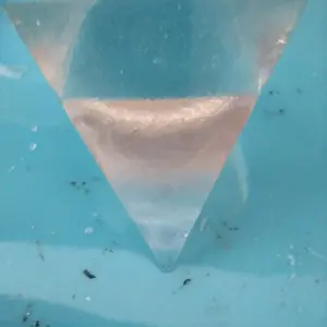 SHARP Home Decor Tryangle - Marble Ornament for White Housewarming - Clear Marble Mode