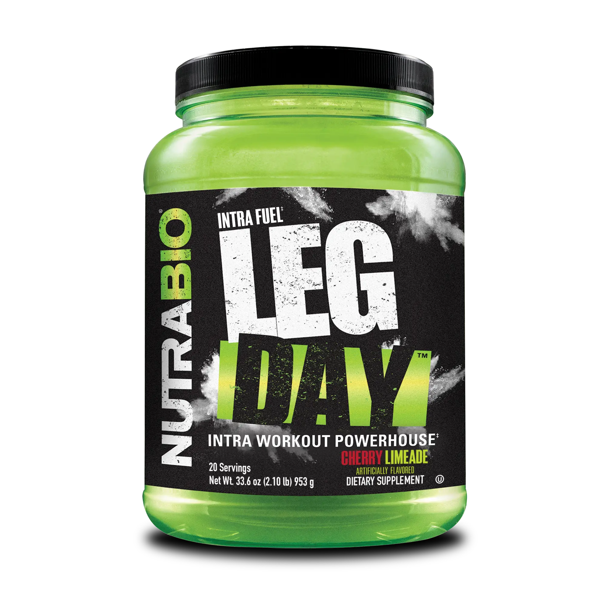 NutraBio Leg Day Intra Workout Powder Advanced Carb Supplement with Cluster Dextrin & Electrolytes 20 Servings Stimulant Free EAAs BCAAs Muscle Protein Synthesis Healthcare