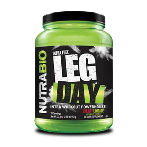 NutraBio Leg Day Intra Workout Powder Advanced Carb Supplement with Cluster Dextrin & Electrolytes 20 Servings Stimulant Free EAAs BCAAs Muscle Protein Synthesis Healthcare