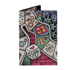 YourTurn Micro Wallet - Waterproof, Eco-Friendly, RFID Protection, 1.3mm Slim, Compact Design, 8 Card Slots, Artist Design