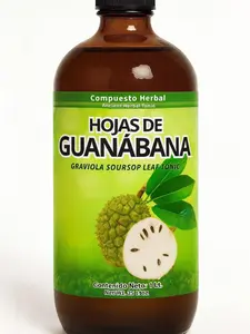 975ML Soursop Bitters Liquid - Soursop Leaves Extract with Agave, Aloe Vera and Moronel for Digestive Health Support and Immune System Boost Jugo De Guanabana Leaf Tonic 33Fl oz
