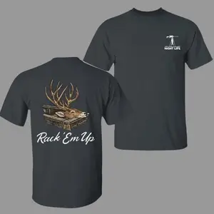 Deer Graphic T-Shirt, Vintage Buck Print Tee, Outdoor Hunting Style Shirt, Casual Mens T-Shirt, Nature Inspired Graphic Tee