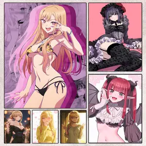 Cartoon Anime My dress up darling Movie Sticky Poster Gift with prints Home bedroom living room decoration promotion and display suitable for bedroom bar parlor home decor gift fade-Resistant, Non-sticky, vibrant Wall print poster Unframed wall art