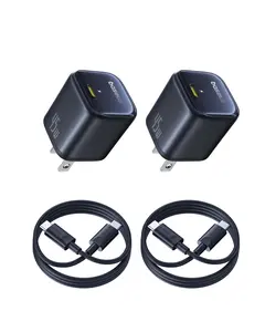 【Pack of 2】Baseus GaN6 Fast Charger 1C 45W US (2*Baseus Mini White Fast Charging Data Cable) 【Pack of 2】Baseus GaN6 Fast Charger 1C 45W US (2*Baseus Mini White Fast Charging Data Cable)