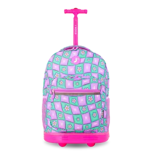 Sunrise Rolling Backpack (18 Inch) in Puffy Flower