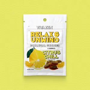 Vivazen Relax & Unwind Kava Gummies, Citrus Chill, 1.7 OZ