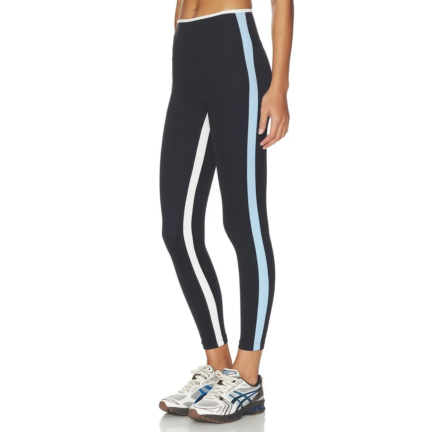 Splits59 Sammy High Waist Rigor 7/8 Legging in Black & Skylight