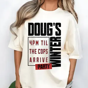 Doug’s Winter Party Graphic T-Shirt Hoodie Sweatshirt, Casual Style, Classic Fashion, Fits Every Occasion