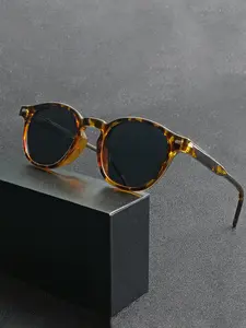 CATERSIDE One Pair With Packaging Casual Daily Essential Retro Round Glasses Thick Frame Classic CP Temple Tips Minimalist Design Unisex Great For Cycling Driving Travel Beach Street