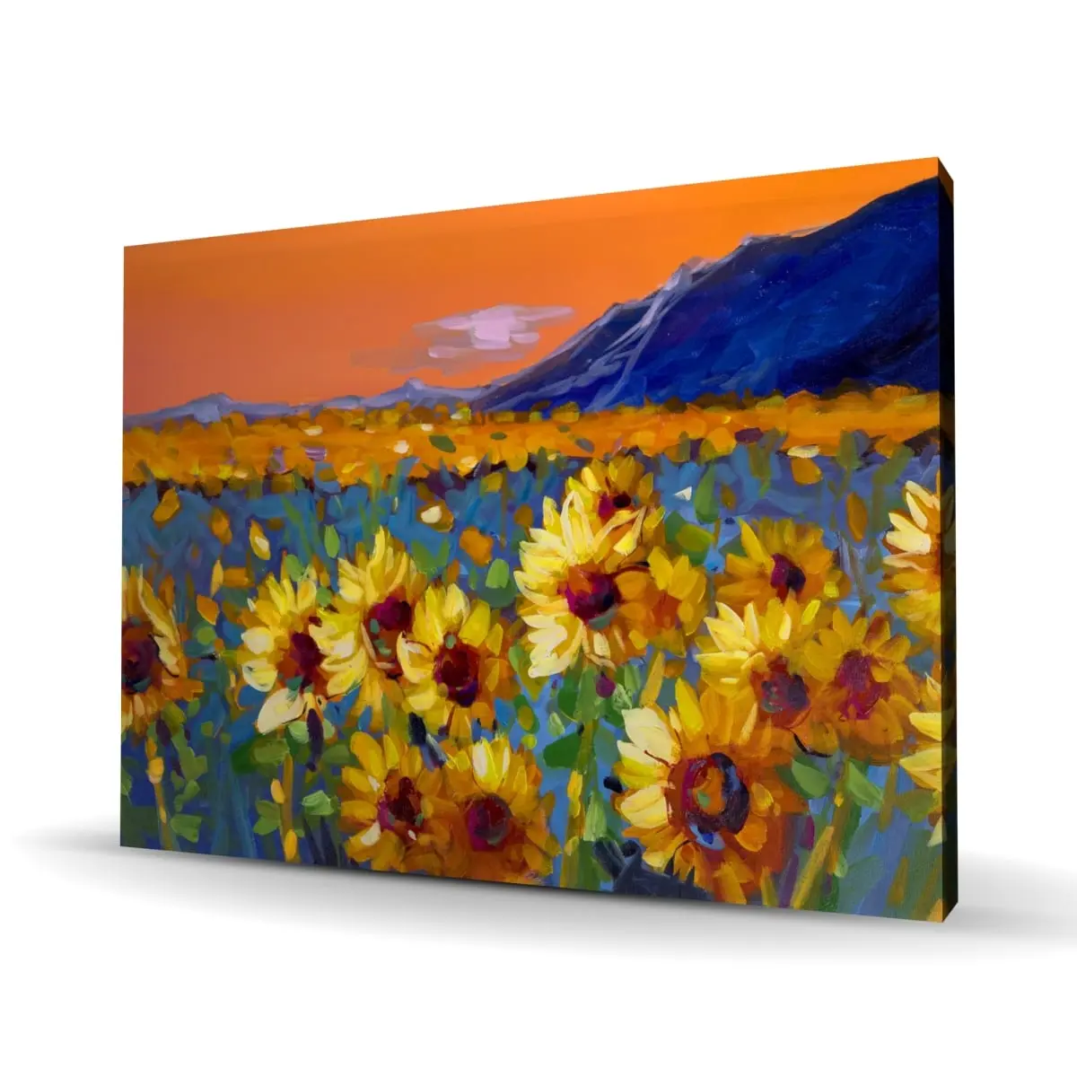360 stand High-Def Sunflower Field Wall Artwork, 36x48in Nature Floral Photo, Artistic Home Decoration for Bedroom, Posters & Prints Home Supplies, Art-Inspired Wall Arts, Colorful Wall Arts