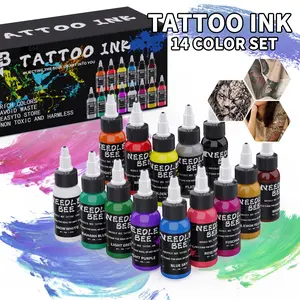 Tattoo Ink  1 oz(30ml) Tattoo Supply 7or14 Colors Pigment Kit Friendly Pigment Ink Cosmetic