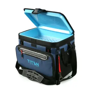 Titan by Arctic Zone 30 Can, 20 Quart Zipperless Soft Cooler, Ocean Blue