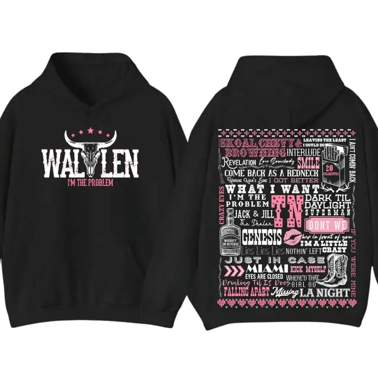 Wallen "I’m The Problem" Shirt Double-Sided, Official 2025 Country Tour Shirt, Vintage Typography & Bold Graphic Design