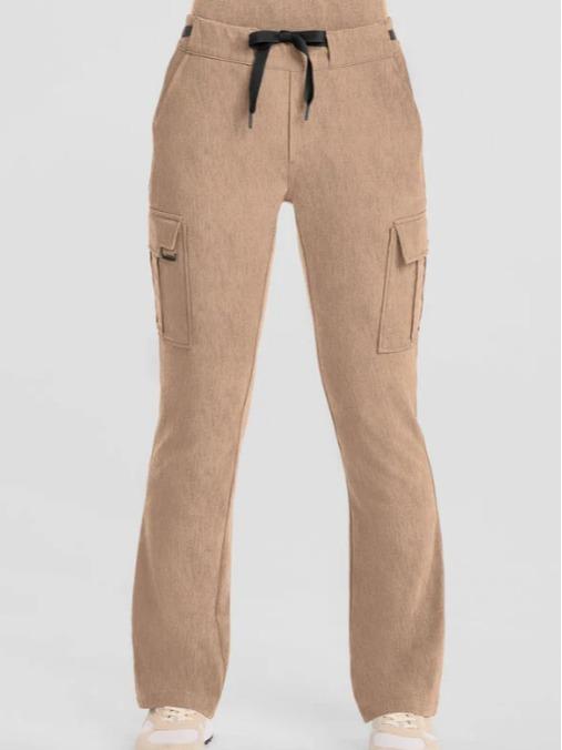 Healing Hands Quest Blair Women's 6-Pocket STRETCH Flare Leg Drawstring Cargo Scrub Pants