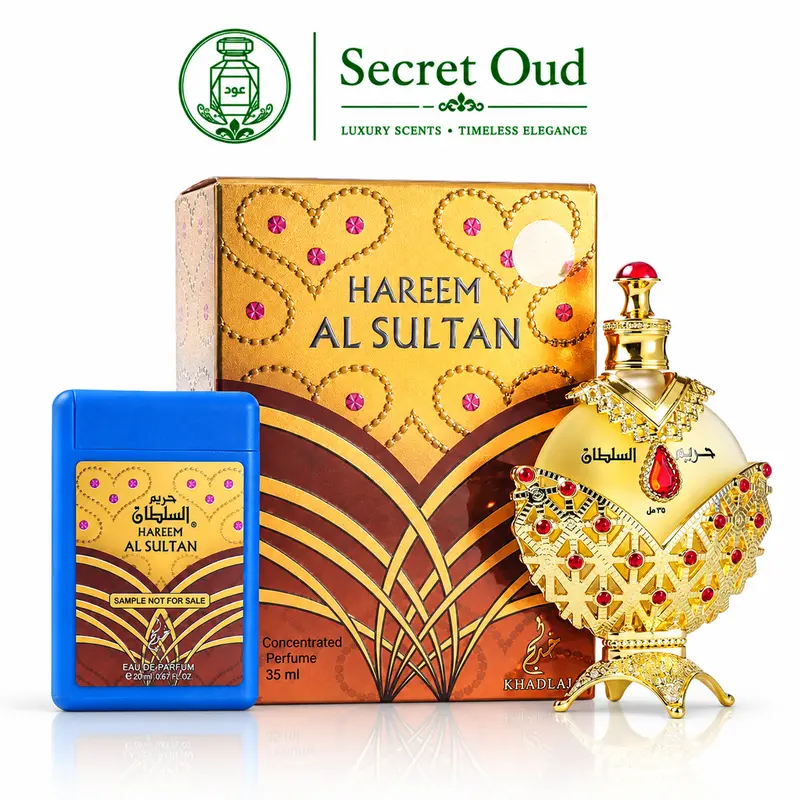 Hareem Al Sultan Gold Concentrated Perfume Oil 35ml, 1.18 Ounce | for Unisex by Khadlaj