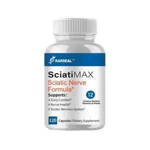 Sciatic Nerve Health Support Supplement - Nerve Support Formula with AlphaPalm, Pea, Vitamin B Complex, Alpha Lipoic Acid 300mg - 120 Capsules