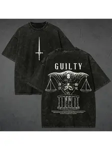 The Judgeman Field Launches Comic T-shirts | Retro Washed Comic T-shirts, Men's and Women's Summer Oversized Shirts, Casual Sports Loose and Comfortable Tops