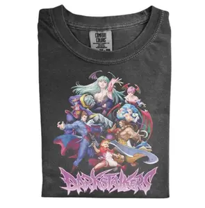 Darkstalkers Artwork Shirt, Darkstalkers T-shirt, Gaming Shirt, Retro Arcade Shirt, Anime-Inspired Shirt, Vintage Gaming Tee