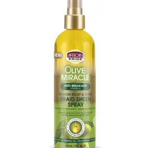 African Pride Olive Miracle Braid Sheen Spray 12 Oz