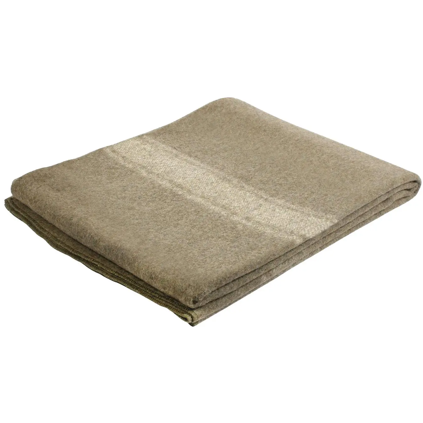 Khaki European Surplus Style Wool Blanket 66"x90"