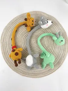 Amigurumi Crochet Bundle, Long-Neck Husky, Dragon, Giraffe