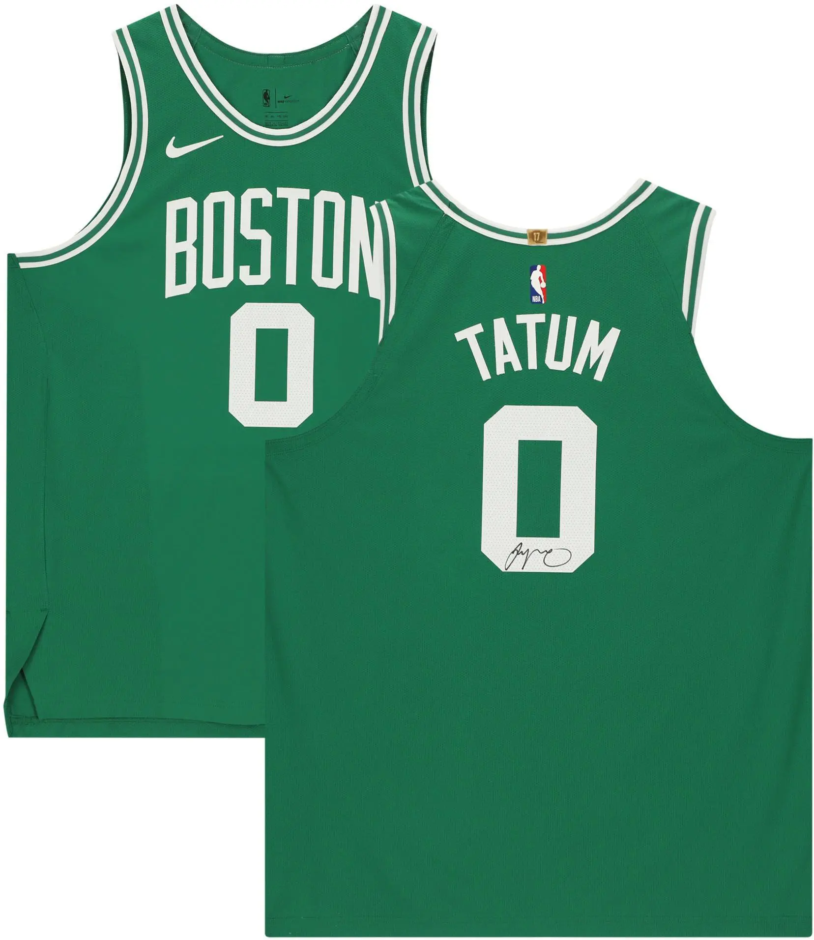 Jayson Tatum Boston Celtics Autographed 2020-21 Green Icon Nike Authentic Jersey - Fanatics Authentic Certified - NBA Memorabilia