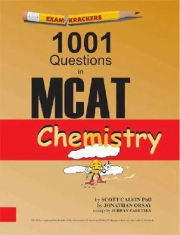 USED Book - Examkrackers 1001 Questions in MCAT Chemistry by Scott Calvin (Paperback) - english