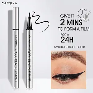 24H Lock-In Film-Forming Eyeliner | Smudge-proof Liquid Eye Liner For Oily Lids