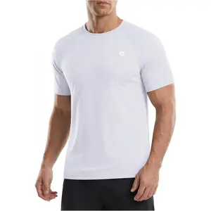 Workout Shirts for Men UPF 50+ Quick Dry Athletic Gym Tee Shirts Mens Short Sleeve Running Cooling Swimming T-Shirt