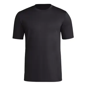 adidas Mens Pregame Logo Crew Neck Short Sleeve Athletic Casual Tops Casual - Black