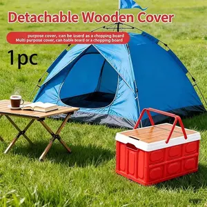 Foldable Outdoor Storage Box, Reinforced Handle, Thick Waterproof, Large Capacity, Durable Design, Ideal for Camping, Travel, Car Trunk, Garage, Home Organization