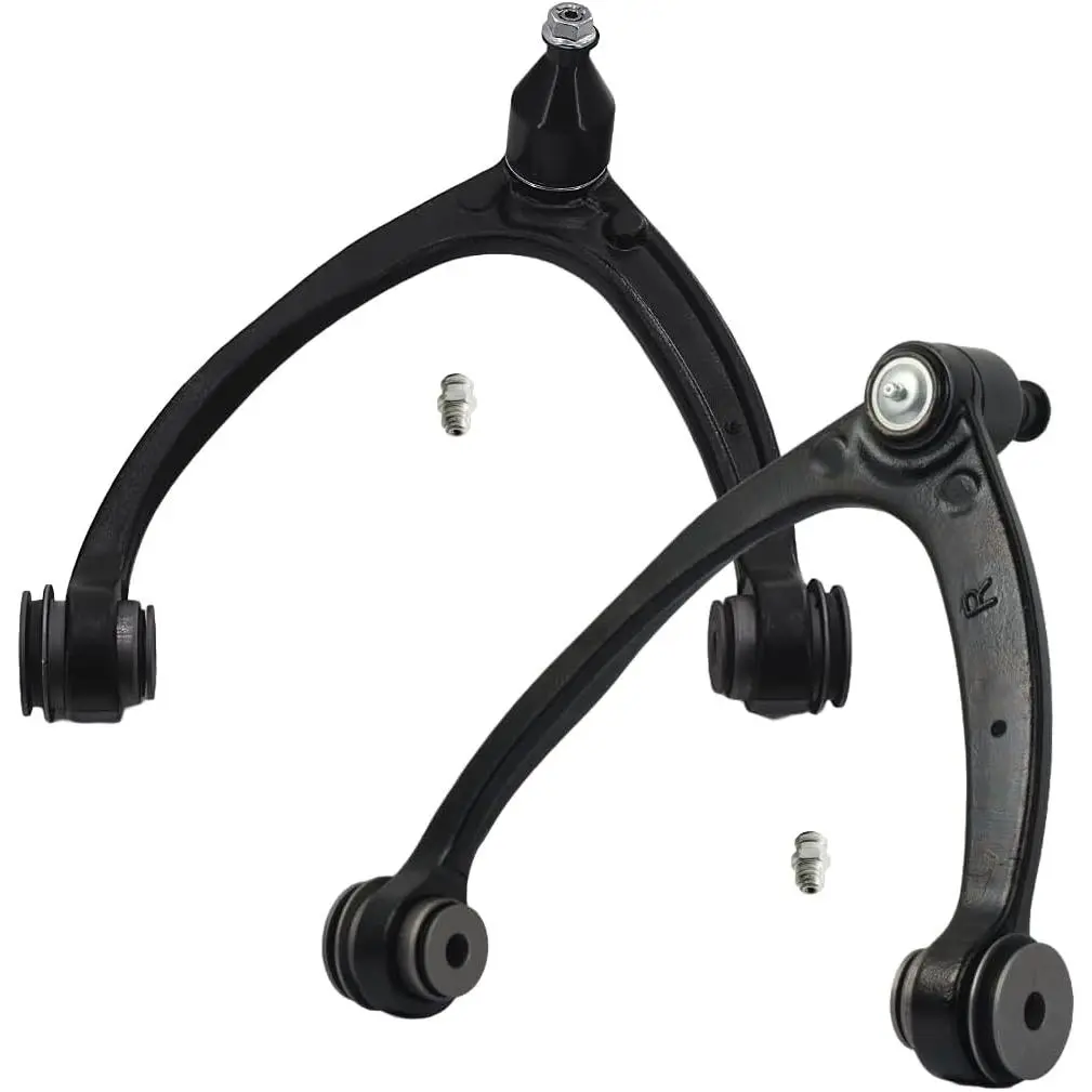 Cast Iron Greaseable Front Upper Control Arms with Ball Joints - Pair Pack, Preassembled, Easy Install for GM Trucks (Escalade, Silverado 1500, Sierra 1500, Tahoe, Yukon) - Replaces Part Numbers 80669, 80670