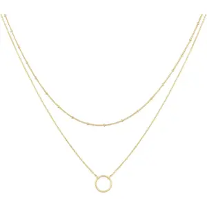 18k gold-plated exquisite gold necklace, handmade pendant necklace, long necklace, women's necklace, anniversary gift